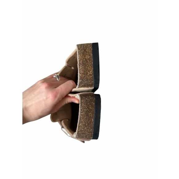 Quince Clog Mules Water Repellent Suede Dune Tan 7 - Picture 9 of 9